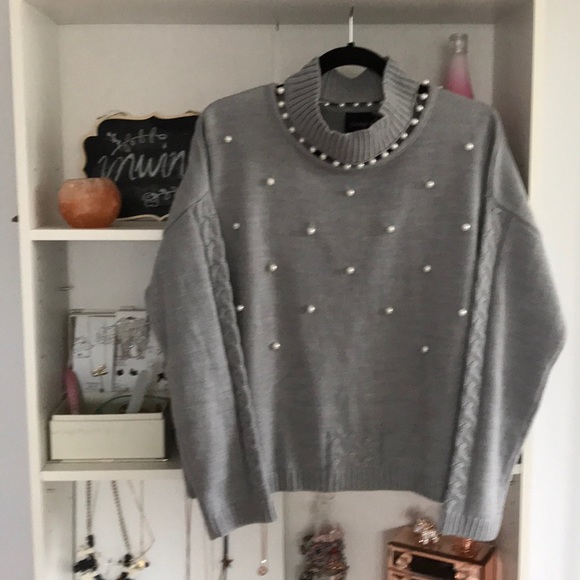 CLICHE Pearl Studded Sweater - Picture 2 of 8